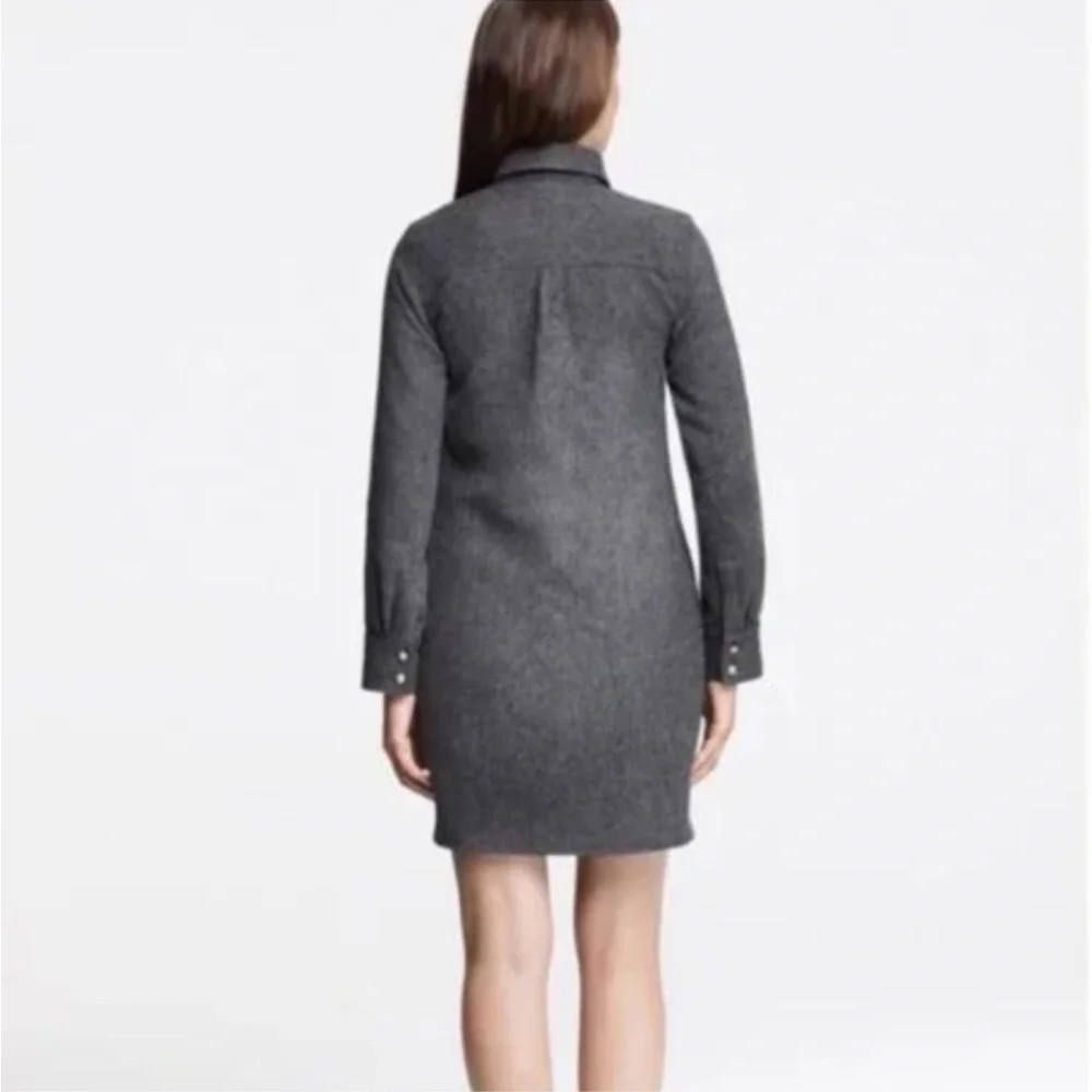 J. Crew herringbone shirt dress